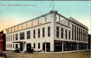 Ottumwa, IA Iowa  ELKS BUILDING~Fraternal Order  STREET SCENE  1911 Postcard