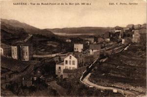 CPA SARTENE- Vue du Rond Point et de la Mer CORSE (711238)