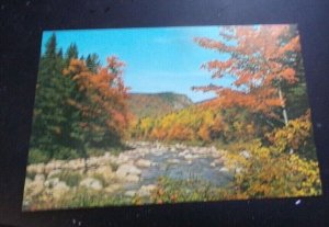 VINT. UNUSED POSTCARD -  SWIFT RIVER ALONG KANCAMAGUS HIGHWAY, NEW HAMPSHIRE