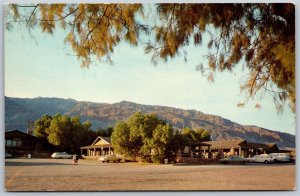 Vtg Death Valley California CA Stove Pipe Wells Village Resort Postcard