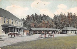 Intervale New Hampshire MCRR Train Station Vintage Postcard AA43121