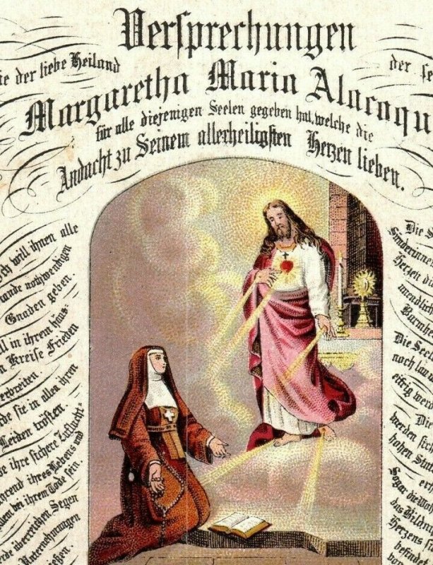 1880s Sendbote Cincinnati Jesus Nun Sacred Heart German P222