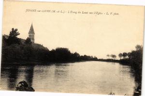 CPA JUIGNÉ-sur-LOIRE - L'Etang du Louet VERS l'Église (207511)