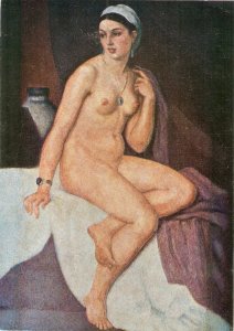 Camil Ressu.Nu  Modern risque  Ialian PC. Continental size