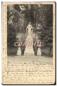 Old Postcard Chaprais Besancon Virgin Garden Boarding School St Vincent