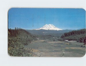 Postcard Mount Rainier And Ohop Valley, Washington