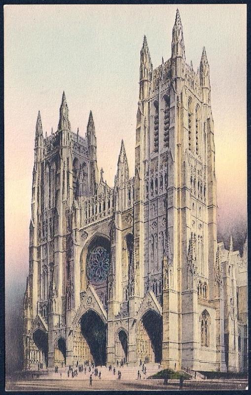 St John Divine Cathedral New York NY unused c1920's