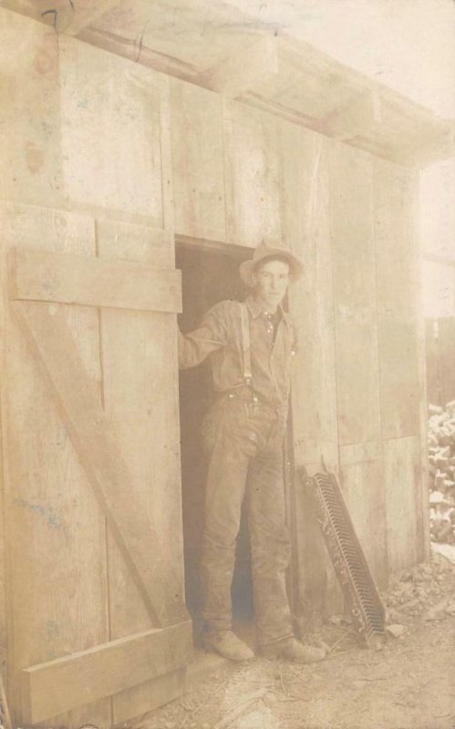 RPPC La Grange Hydraulic Mining Weaverville CA Sluice Box 1910s Vintage Postcard