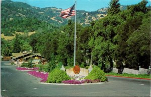 Italian Swiss Colony Wine Tasting Room Entrance Sign Postcard PM Phoenix AZ WOB 