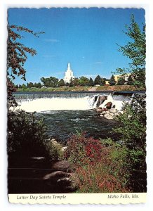 Latter Day Saints Temple Idaho Falls Idaho Continental View Postcard
