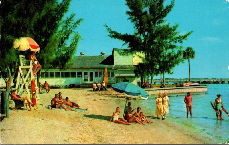 Florida Gulfport Casino and Fishing Pier On Boca Ciega Key 1956
