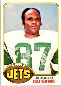 1976 Topps Football Card Billy Newsome New York Jets sk4395