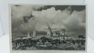 Vintage Rppc Postcard Molinos Palma de  Mallorca Premodernisation 1951 Real Foto