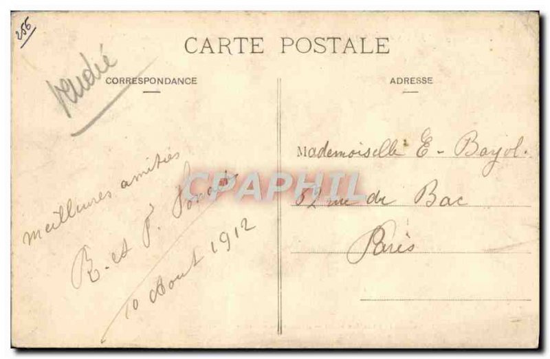 Old Postcard Les Sables D & # 39Olonne sea Blow the Cliffs of L & # 39Enfer W...