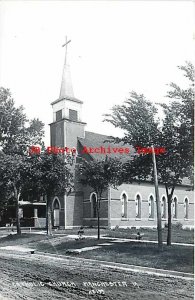 IA, Manchester, Iowa, RPPC, Catholic Church, Exterior View, Photo No X2-199