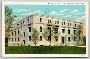 Bloomington Indiana~Music Hall Indiana University~Vintage Postcard