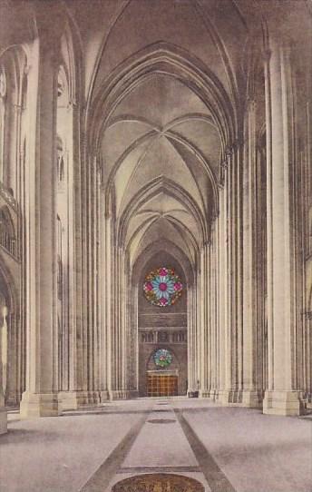 The Nave Looking West The Cathedral Of Saint John The Divine New York City Ne...