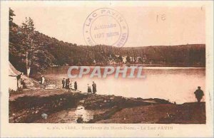 Old Postcard Mont Dore Surroundings Lake Pavin