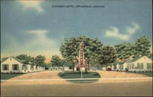 SPRINGFIELD MO Elmhurst Motel Old Postcard