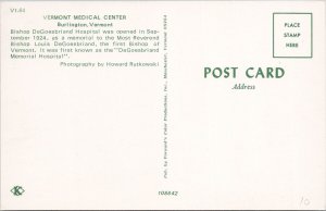 Vermont  Medical Building Burlington VT Unused Vintage Postcard H23