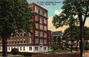 Iowa Cedar Rapids St Luke's Methodist Hospital Curteich