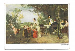 Artist F A Von Kaulbach Mayday Maitag Art Postcard Hanfstaengl Munich 4X6