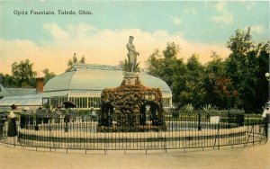C-1910 Opitz Fountain Toledo Ohio Woolworth Postcard 9136
