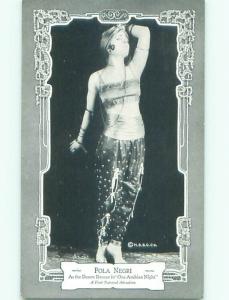 film history 1922 First National Pictures SILENT FILM ACTRESS POLA NEGRI AB7378