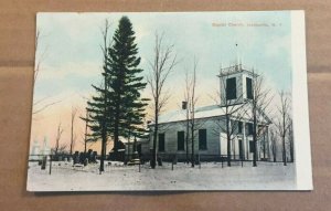 VINTAGE  UNUSED .01 POSTCARD - BAPTIST CHURCH, JORDANVILLE,  N.Y.