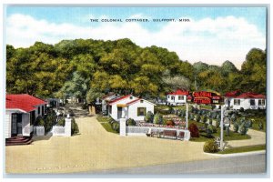 c1930's The Colonial Cottages Gulfport Mississippi MS Vintage Postcard