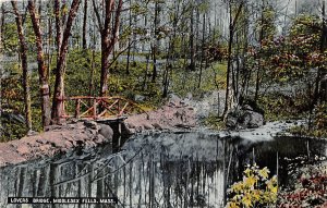 Lovers Bridge Middlesex Fells Massachusetts 1910c postcard