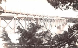 Grand Glaize Bridge Lake of Real Photo - Ozarks, Missouri MO Postcard