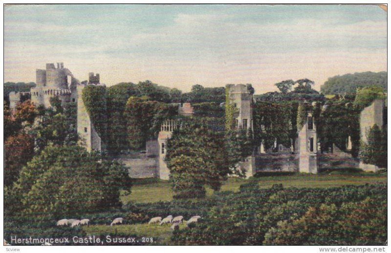 Herstmonceaux Castle, Sussex, England, UK, 1900-1910s