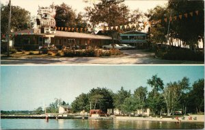 Glen Gary Motel North Bay Ontario ON Multiview Unused Vintage Postcard F85