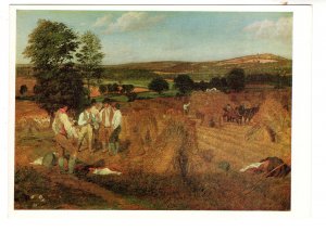 View in Herefordshire, Harvest, George Robert Lewis Painting, Farming