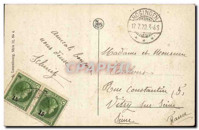 Luxembourg Grand Old Postcard and uptown