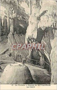 Postcard Ancient Caves of Betharram The Pyrenees The Chair