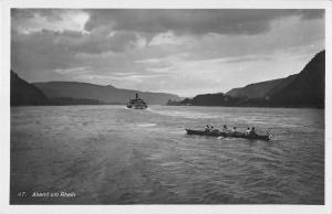 BR102215 abend am rhein der storm real photo switzerland