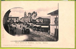 af1332 - BOLIVIA - Vintage Postcard -  La Paz - Plaza Alonso de Mendoza
