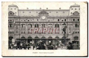 Old Postcard Paris Gare Saint Lazare