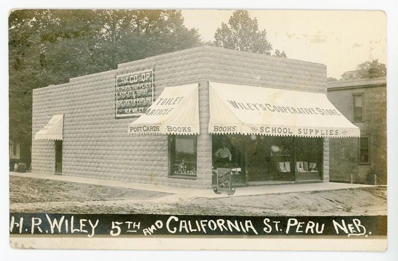 Peru NE Willey's Cooperative Store Postcards Franklin's Ice Cream Real Photo