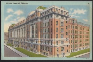 Illinois CHICAGO County Hospital located near West Side in Chicago ~ Linen