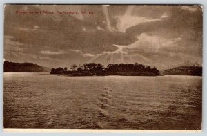 1909 PARKERSBURG WV BLENNERHASSETT ISLAND MESSAGE re JUDGE JOHN COCHRAN POSTCARD