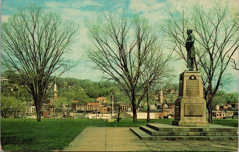 Statue General US Grant Galena Illinois IL Monument Postcard VTG UNP Dexter 