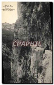 Old Postcard The Ladders St Pierre d Entremont Tunnnel of Frou