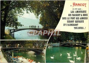 Modern Postcard Annecy (Haute Ssavoie) The Pont des Amours