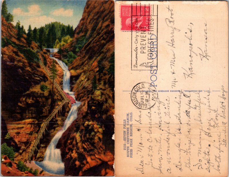 Seven Falls, Pikes Peak, Colo. (17842