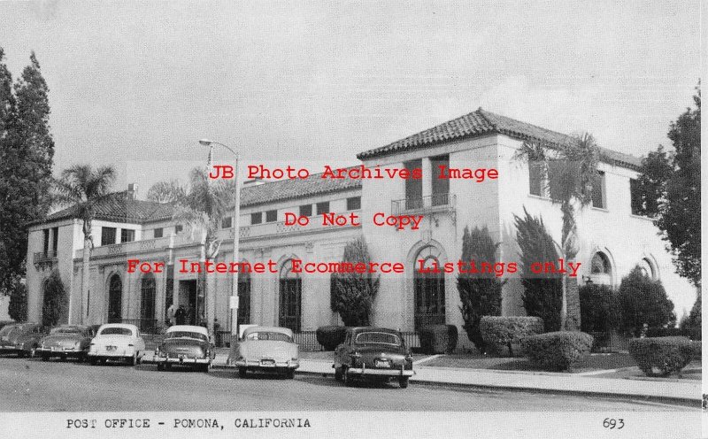 CA, Pomona, California, Post Office Building, Exterior View, 50s Cars, No 693