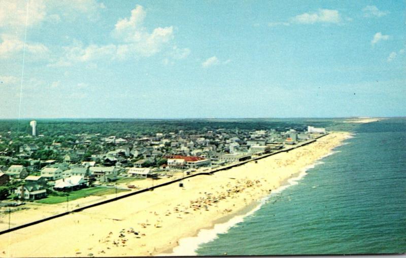 Delaware Rehoboth Beach Helicopter View Looking North