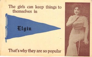 Wabasha County, MN ELGIN, MINNESOTA Greetings 1913 Antique Postcard